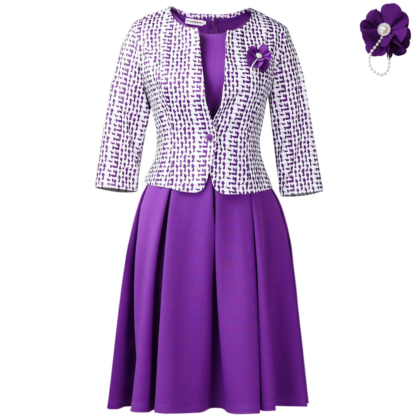 Women's Winter Long Sleeve Dress African Printing Fashion Casual Suit