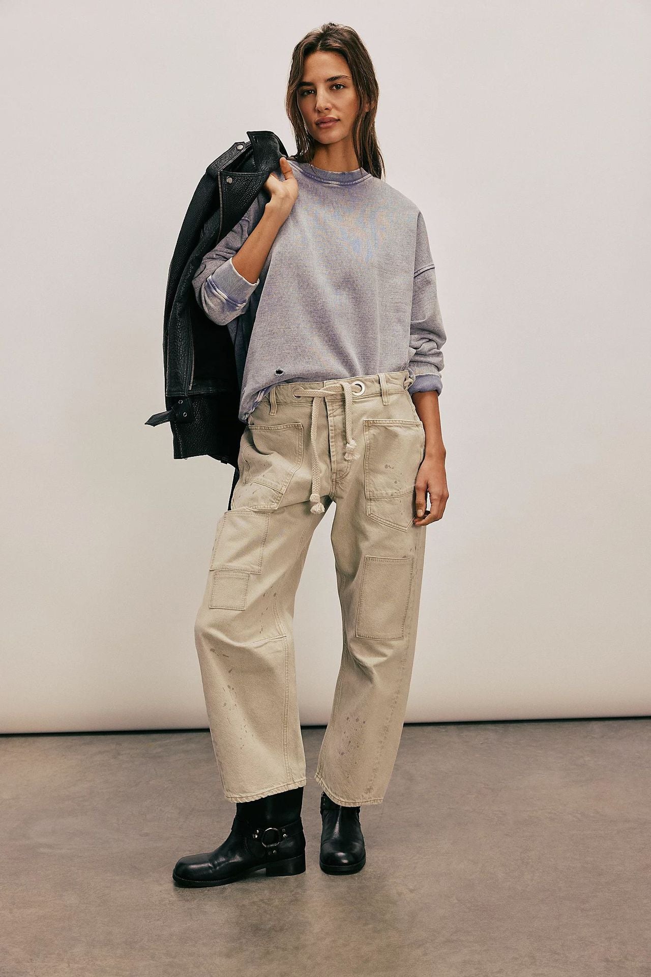 Eight Colors Fashion American Retro Washed Jeans