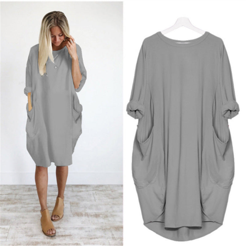 Women's Fashion Casual Mid-length Elegant Graceful Dress