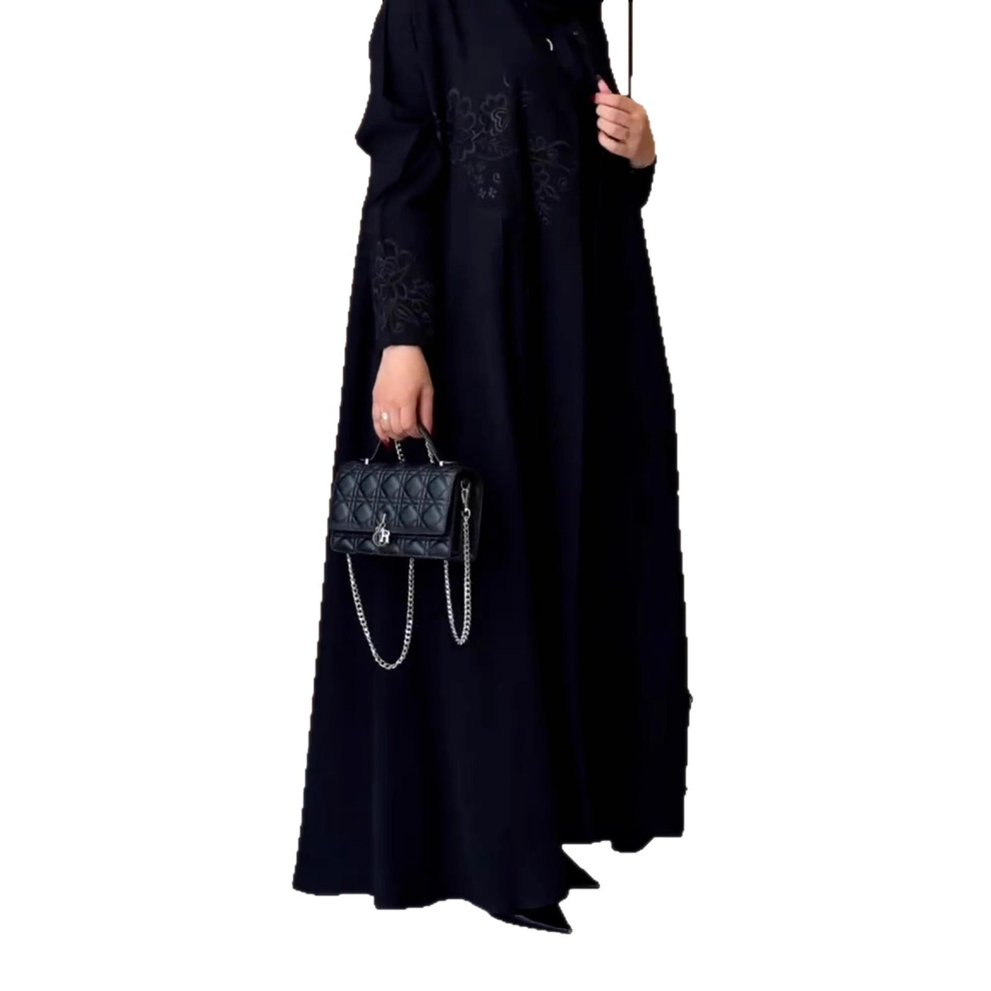 Designer Model Graceful Embroidery Fashion Mid-length Coats