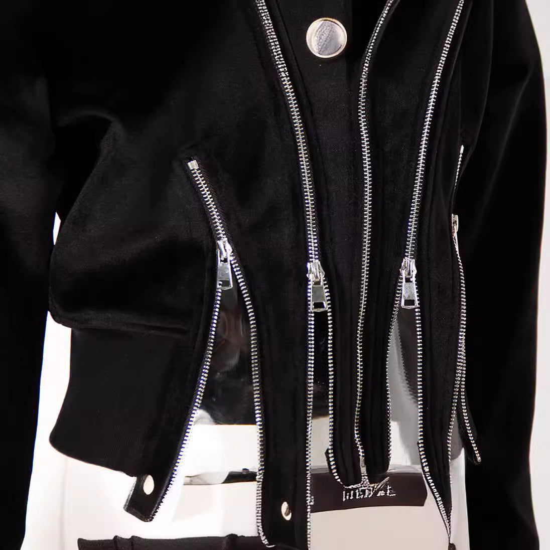 Women's Hooded For Spring Thickened Composite Zipper Sweaters