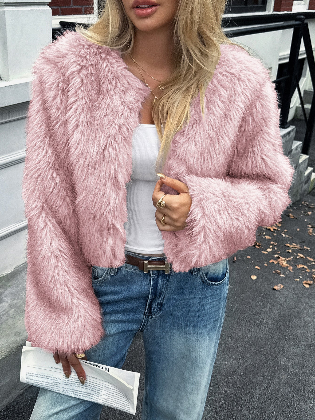 Women's Slouchy Casual Solid Color Overcoat Coats