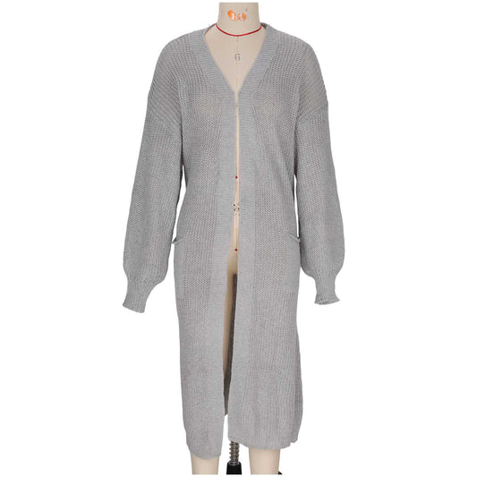 Durable Knitted Mid-length Lazy Loose Long-sleeved Jackets