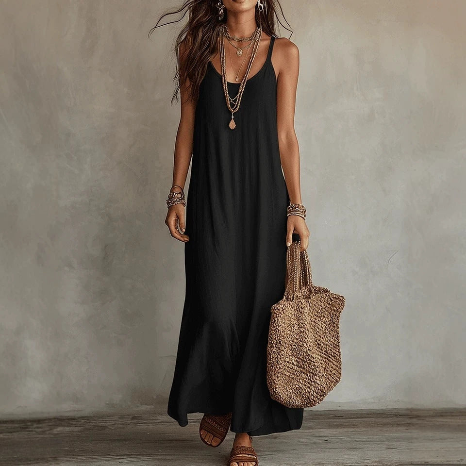 Lazy Relaxed Feeling Bohemian Seaside Vacation Dress