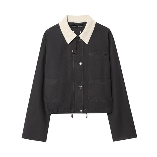 Summer Corduroy Collar Style Retro Tooling Jackets