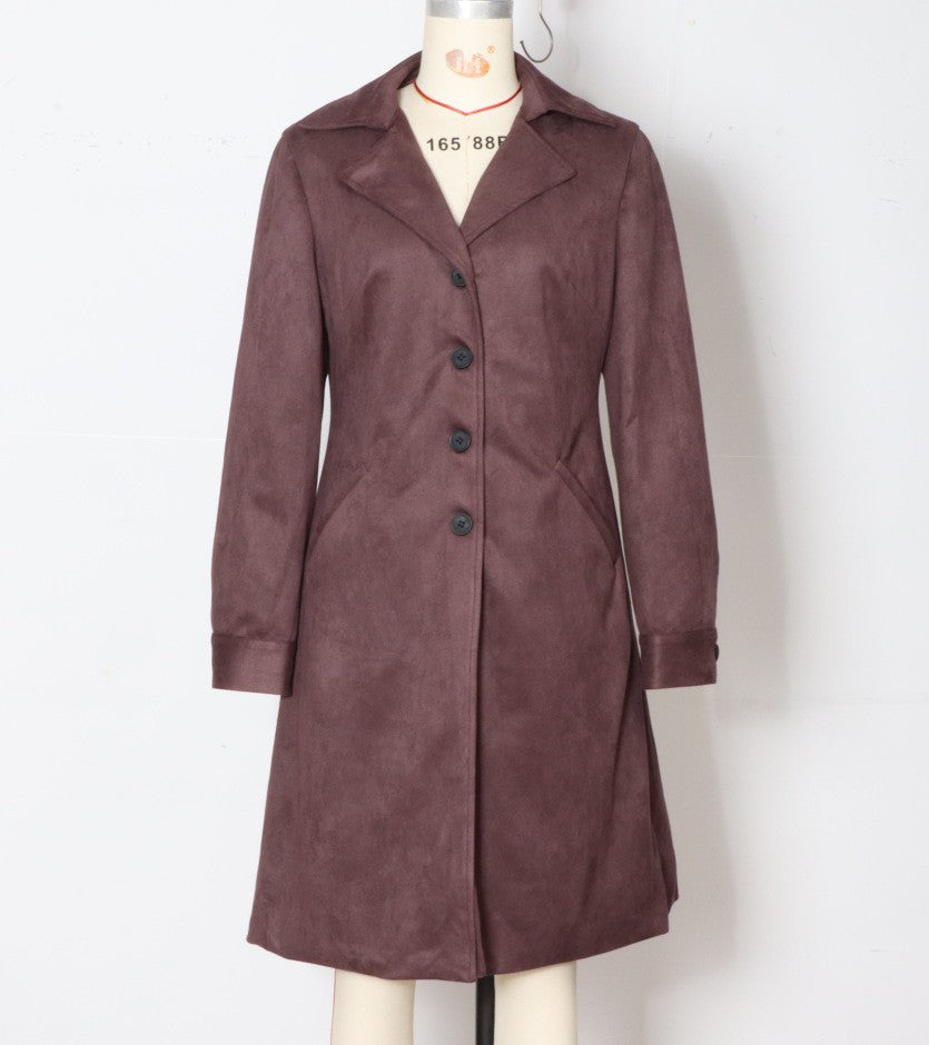 Women's Casual Elegant Windbreaker Faux Fur Thermal Coats