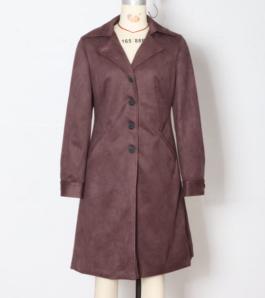 Women's Casual Elegant Windbreaker Faux Fur Thermal Coats