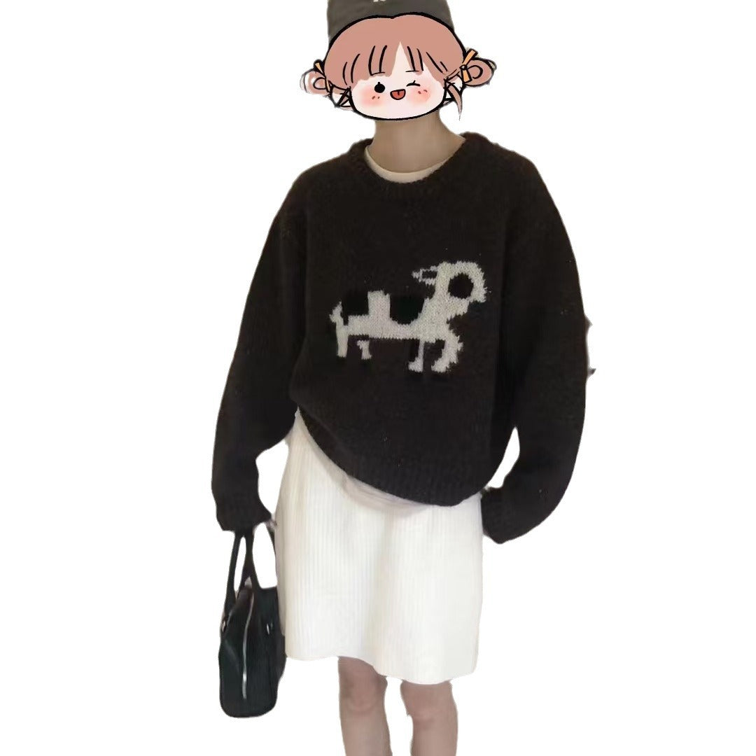 Women's Autumn Casual Style Loose Outer Wear Tops
