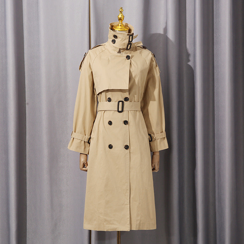 Women's Long Sleeve Solid Color British Autumn Fashion Elegant Waist Coats