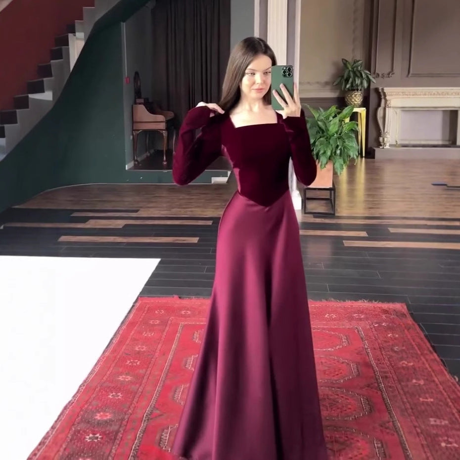 Autumn Vintage Court Style Long Sleeve Dresses