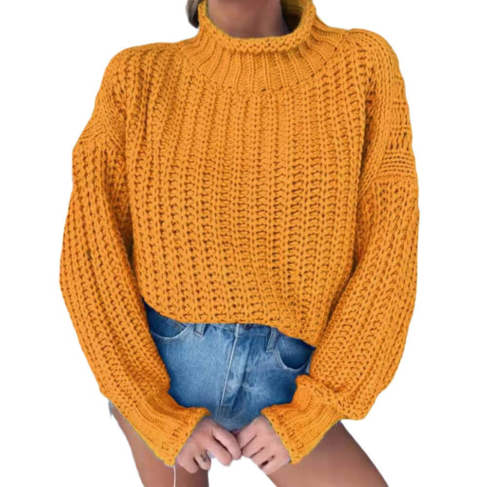 Women's Loose Round Neck Pullover Long Sleeve Women's Sweater