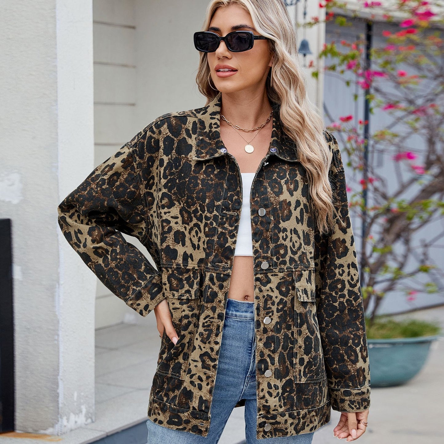Women's Slimming Retro Classic Loose Denim Casual Jackets