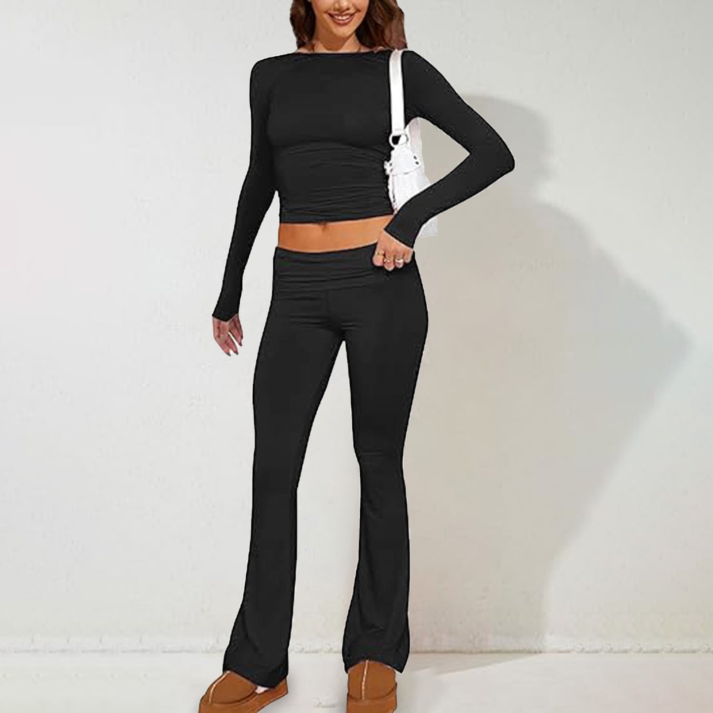 Women's Solid Color Slim Fit Long Sleeves Suits