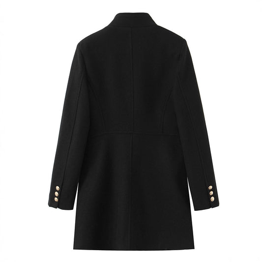 Women's Refined Stylish Versatile Minimalist Blended Double Coats