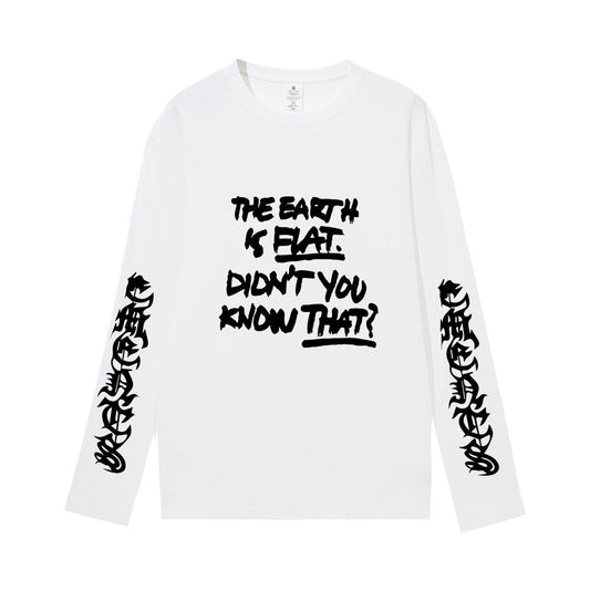 Women's & Men's & Cotton Long-sleeved T-shirt Tour Loose Blouses