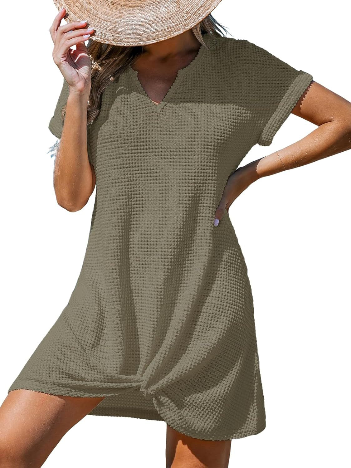 Women's Beach Sun Protection Casual Twist Dress Dresses
