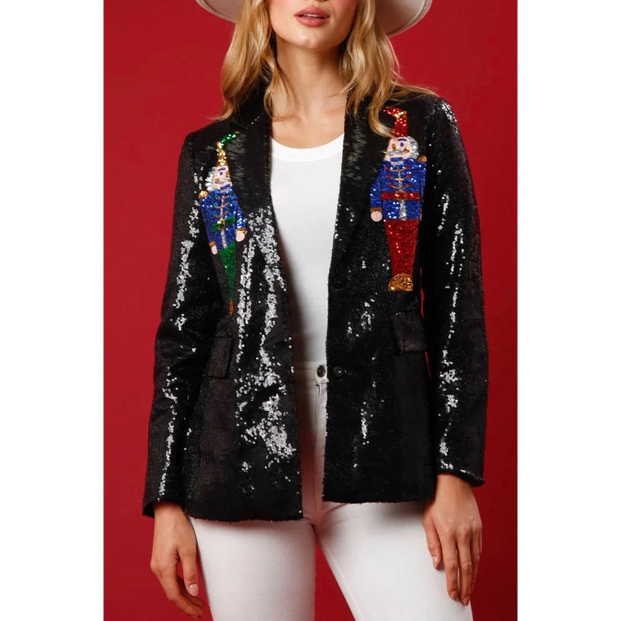 Women's Christmas Loose Sequined Party For Tops