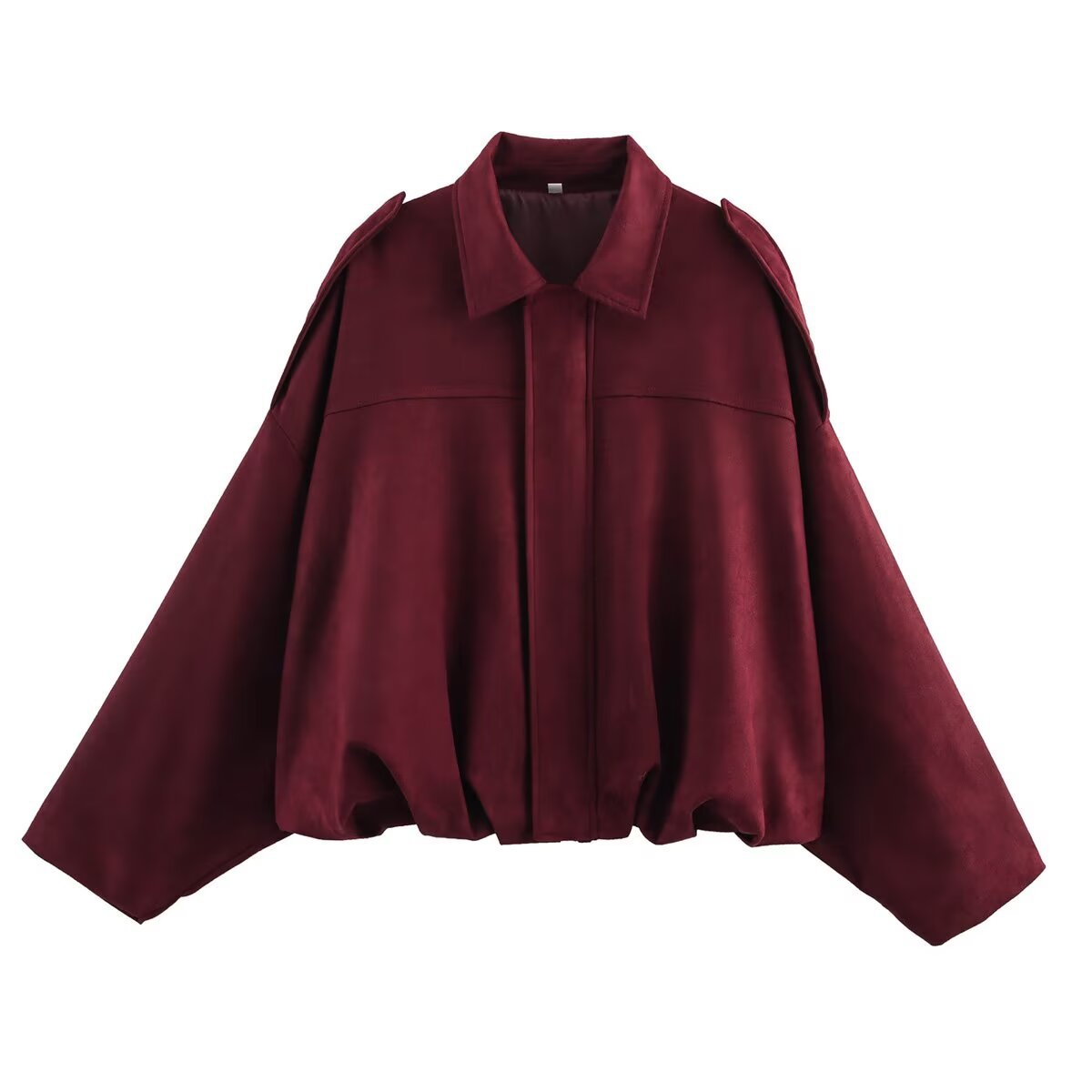 Women's Summer Suede Texture Lapel Pilot For Jackets