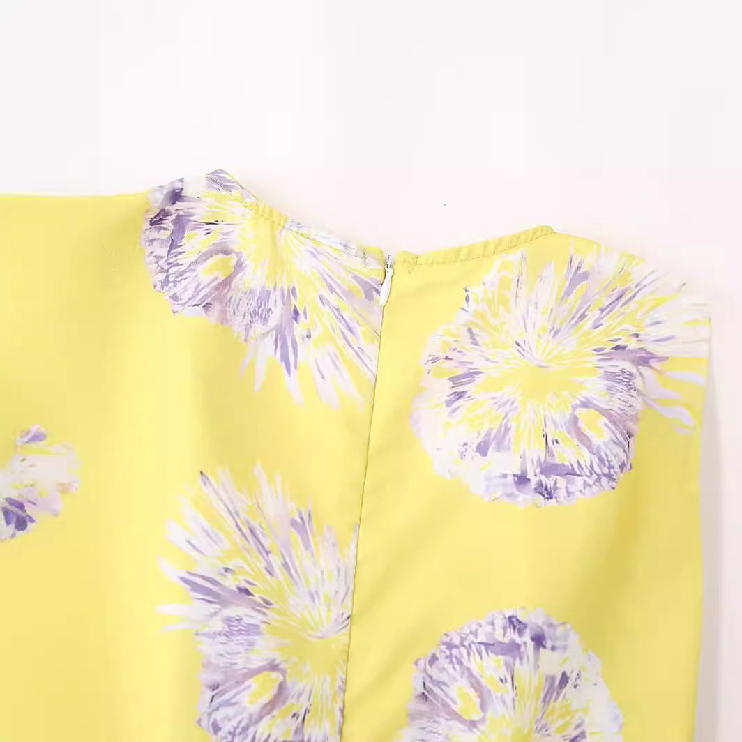 Women's Beautiful Summer Chiffon Printed Dress Dresses