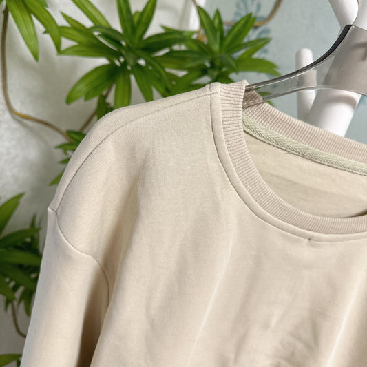 Spring Car Style Pullover Sweatshirt Round Sweaters