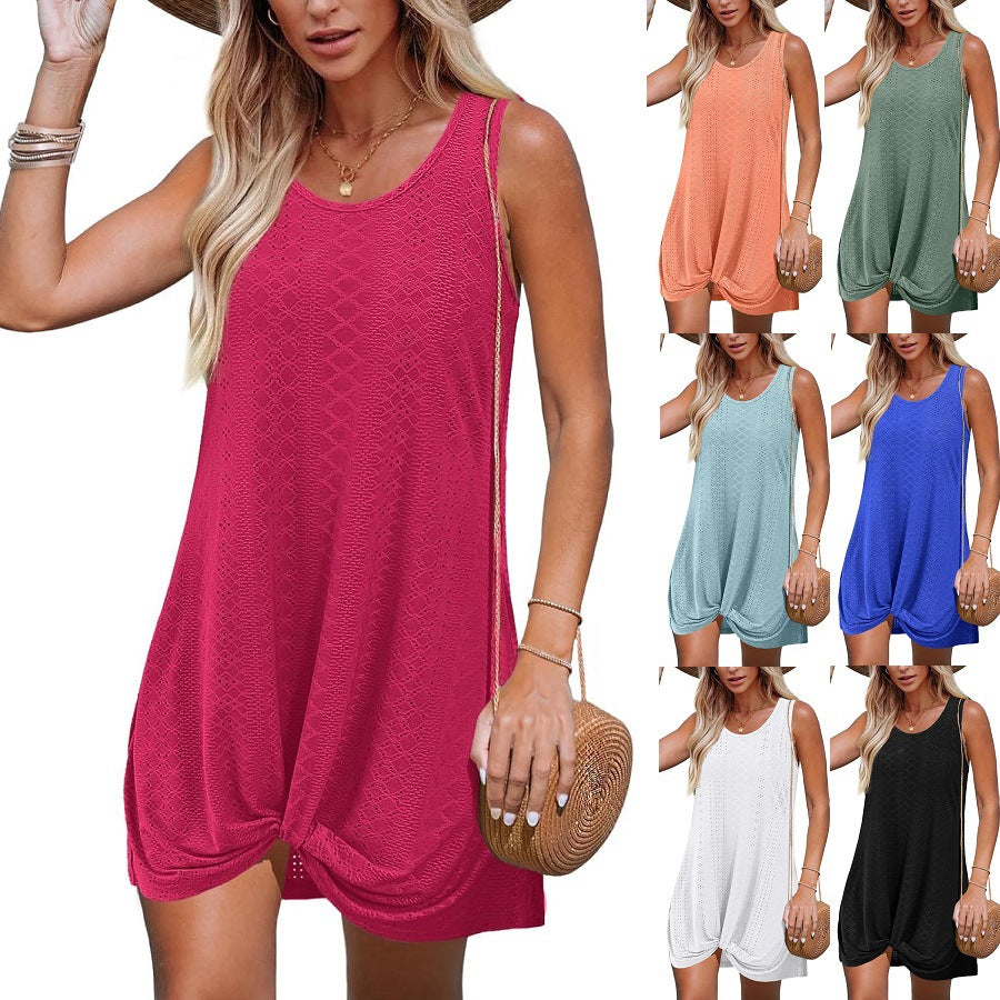 Women's Summer Hollow Beach Vacation Clothes Kinky Dress