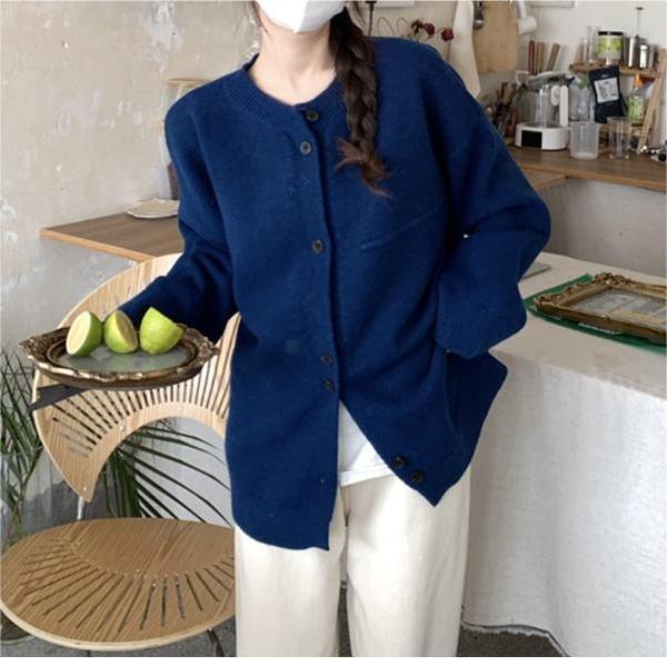 Beautiful Women's Loose Idle Style Stitching Knitwear