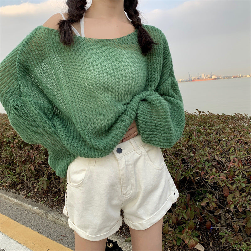 Creative Women's Casual Cute Loose Thin Women's Sweater