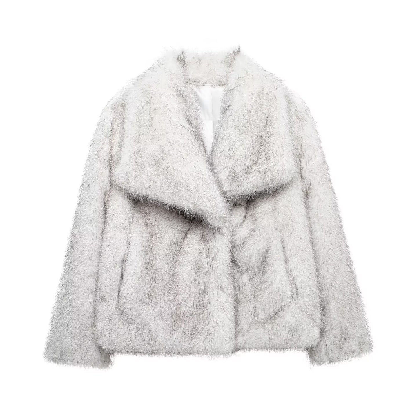 Women's Winter Fashionable Elegant Artificial Fur Coats