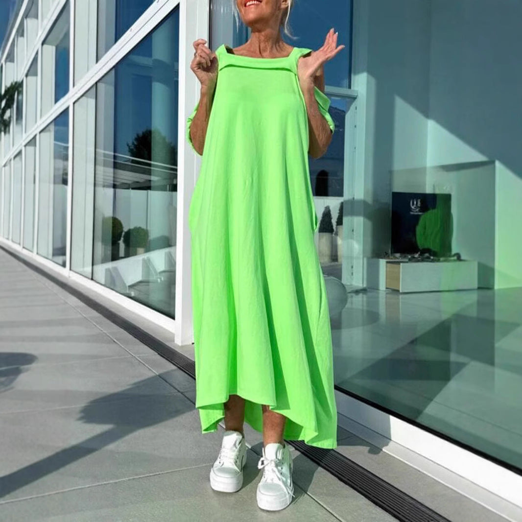 Comfortable Women's Summer Sling Loose Long Dress
