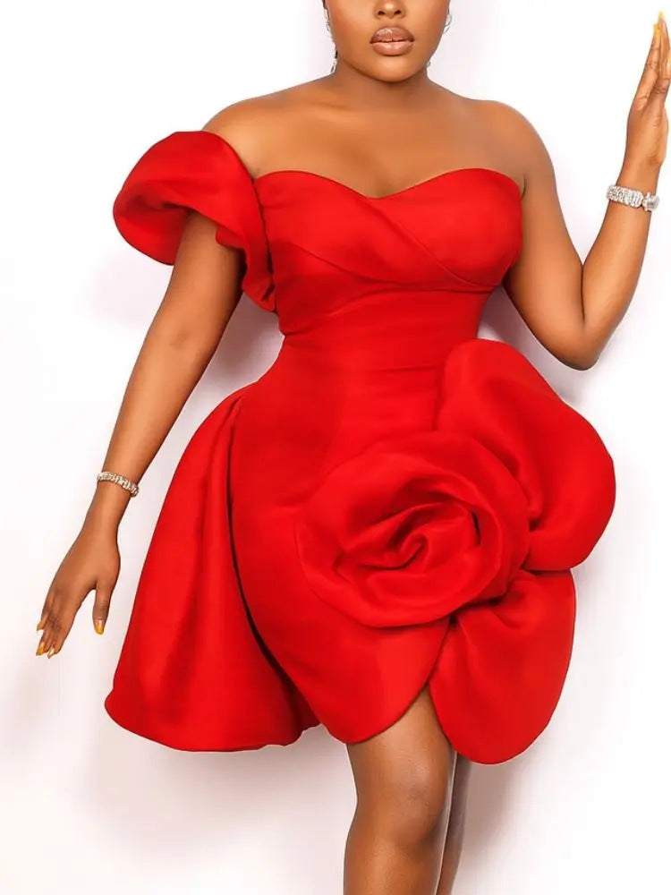 Personalized Design Sexy Tube Dress Asymmetric Dresses