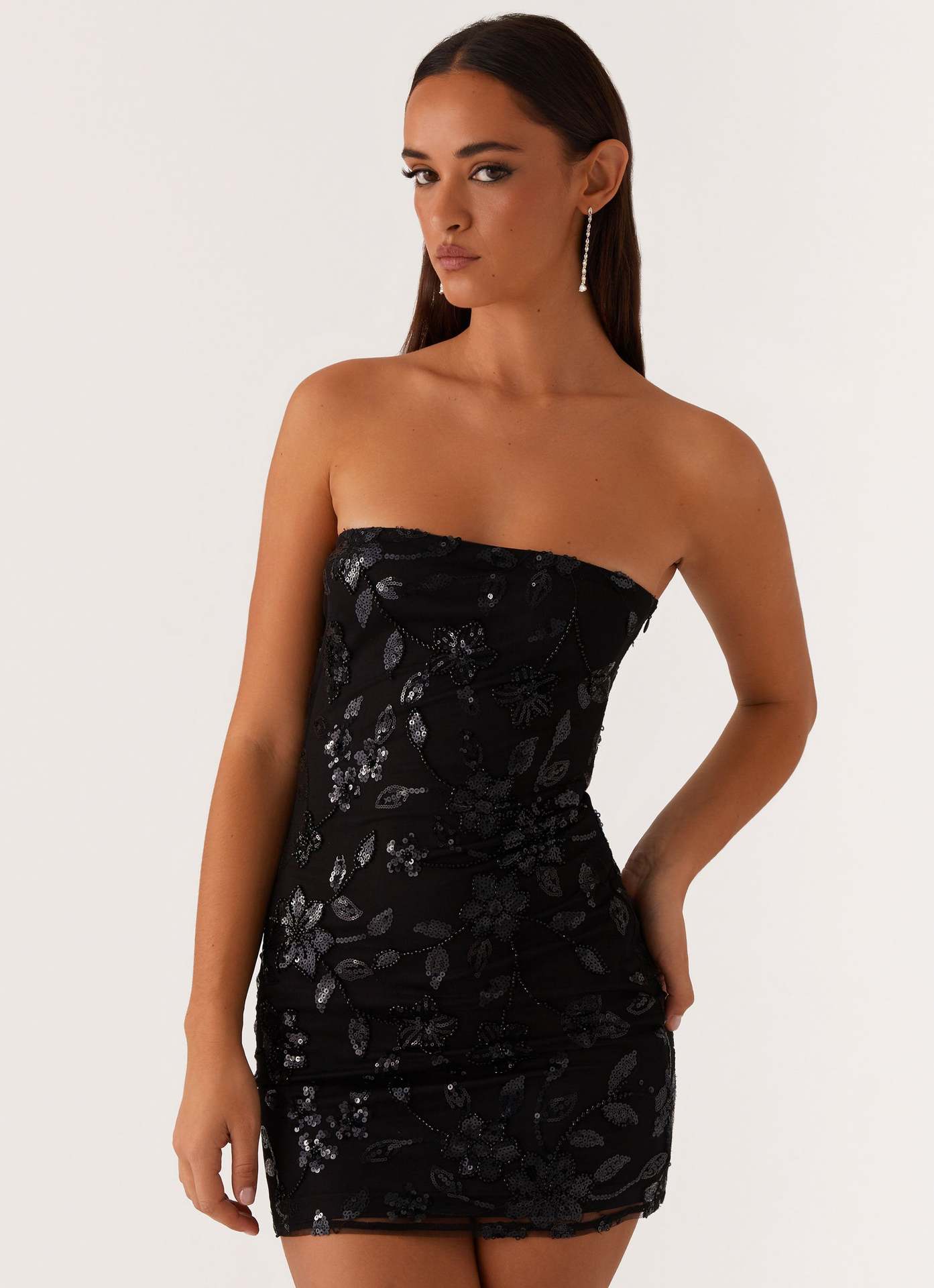 Women's Summer Fashion Sexy Tube With Sequins Sheath Tops
