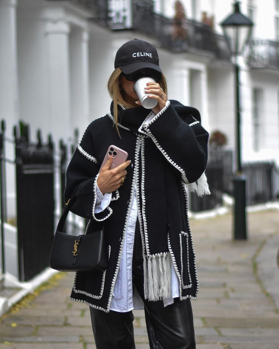 Women's Fashion Woolen Thick Loose With Scarf Sweaters