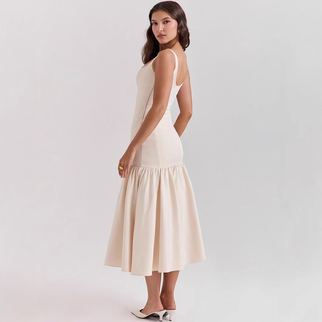 Women's Backless Loose Temperament French Popular Today Fashion Dresses