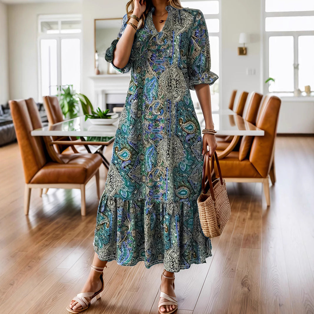 Attractive Casual Comfortable Women's Printed Fashion Dress