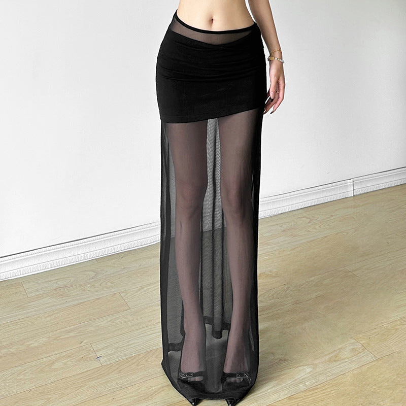 Women's Summer Solid Color Slimming Street Fashion Skirts
