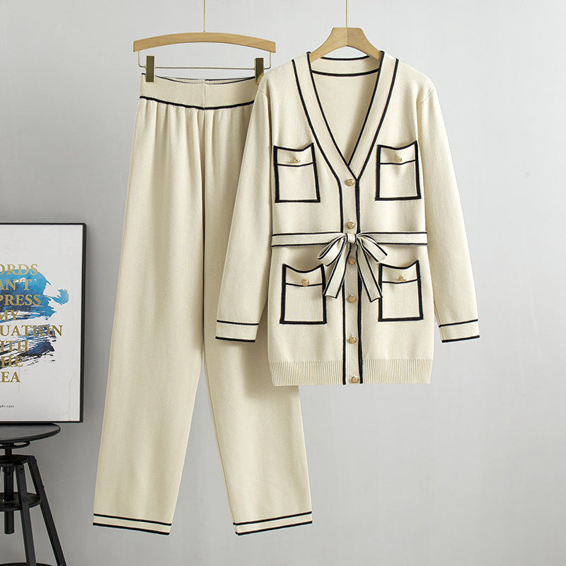Women's Mid-length Knitted Autumn Temperament Leisure Fashion Pants