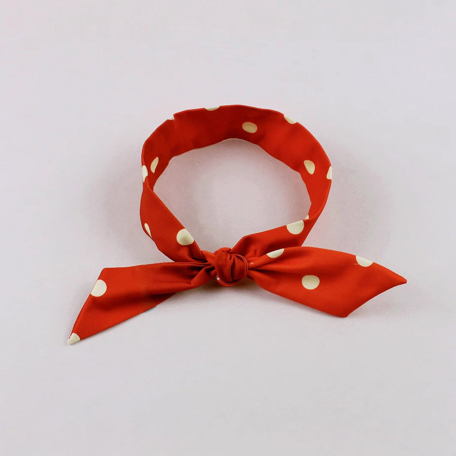 Retro Girlish Polka Dot Temperament Slimming Dresses