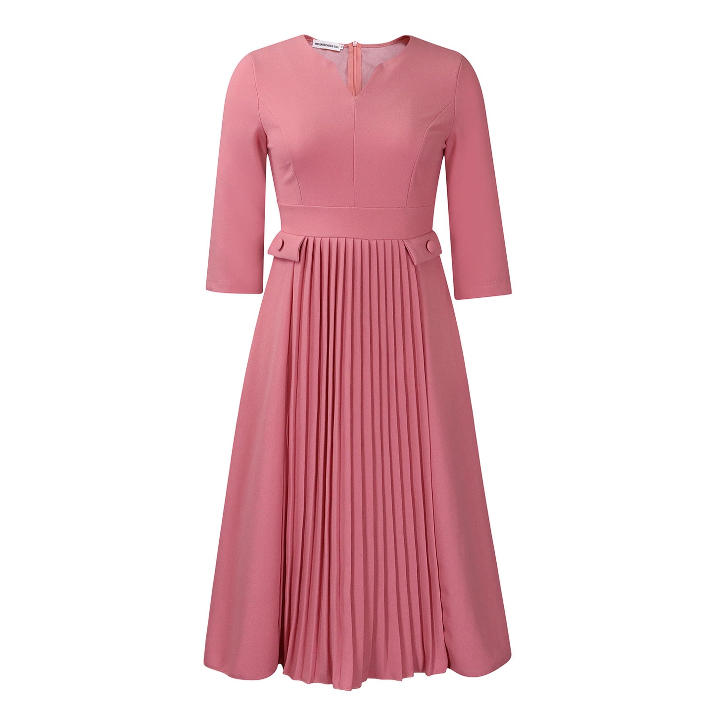 Women's Solid Color Fashion Pleated Sleeve African Plus Size