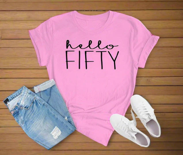 Women's & Men's & English Letters Vintage Print T-shirt Sleeve Blouses
