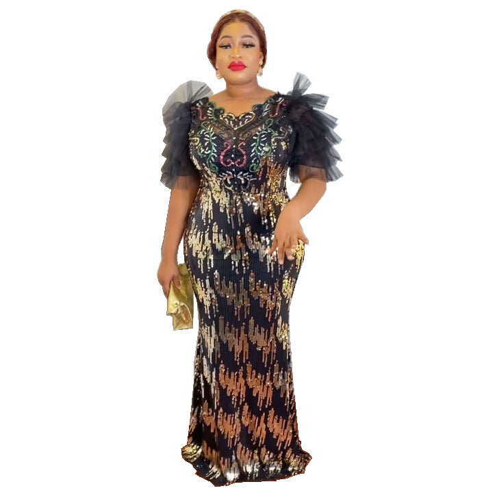 Women's Fishtail Dress Long African Fashion Wear Dresses