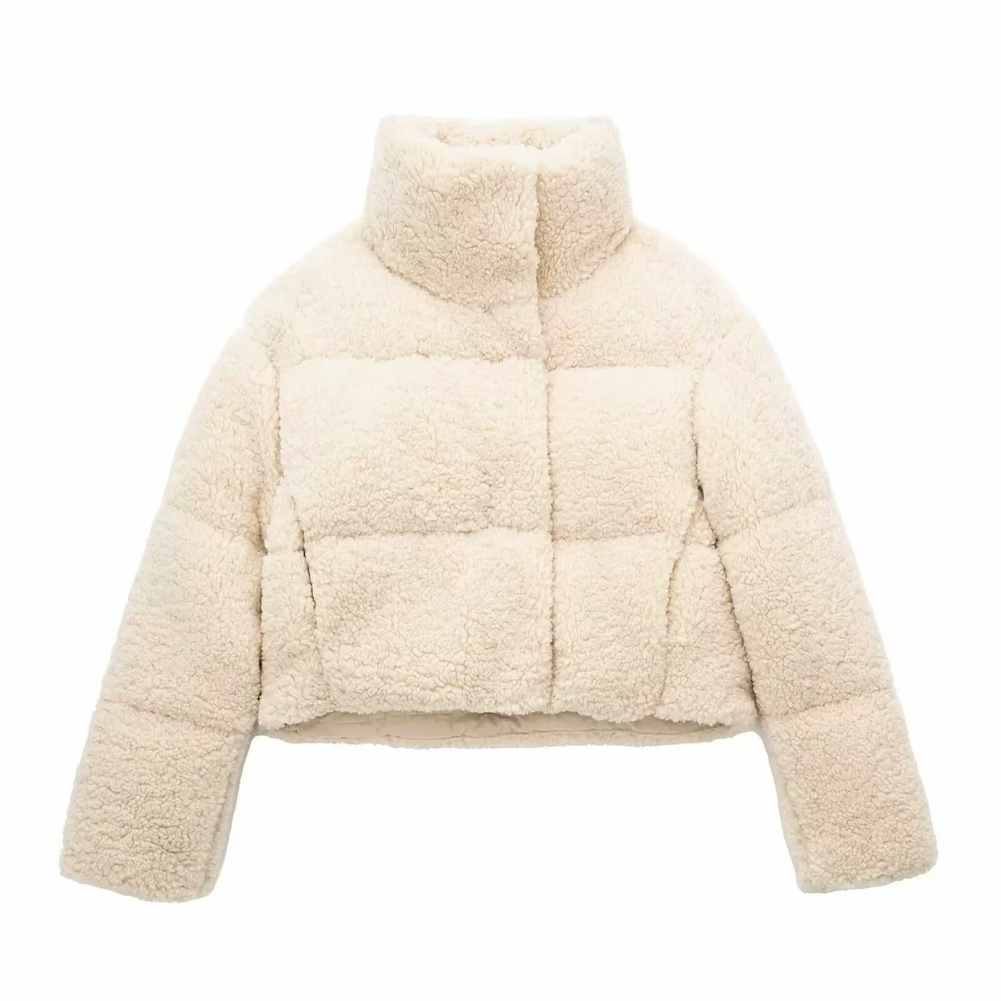 Women's Collar Long Sleeve Warm Lamb Wool Jackets