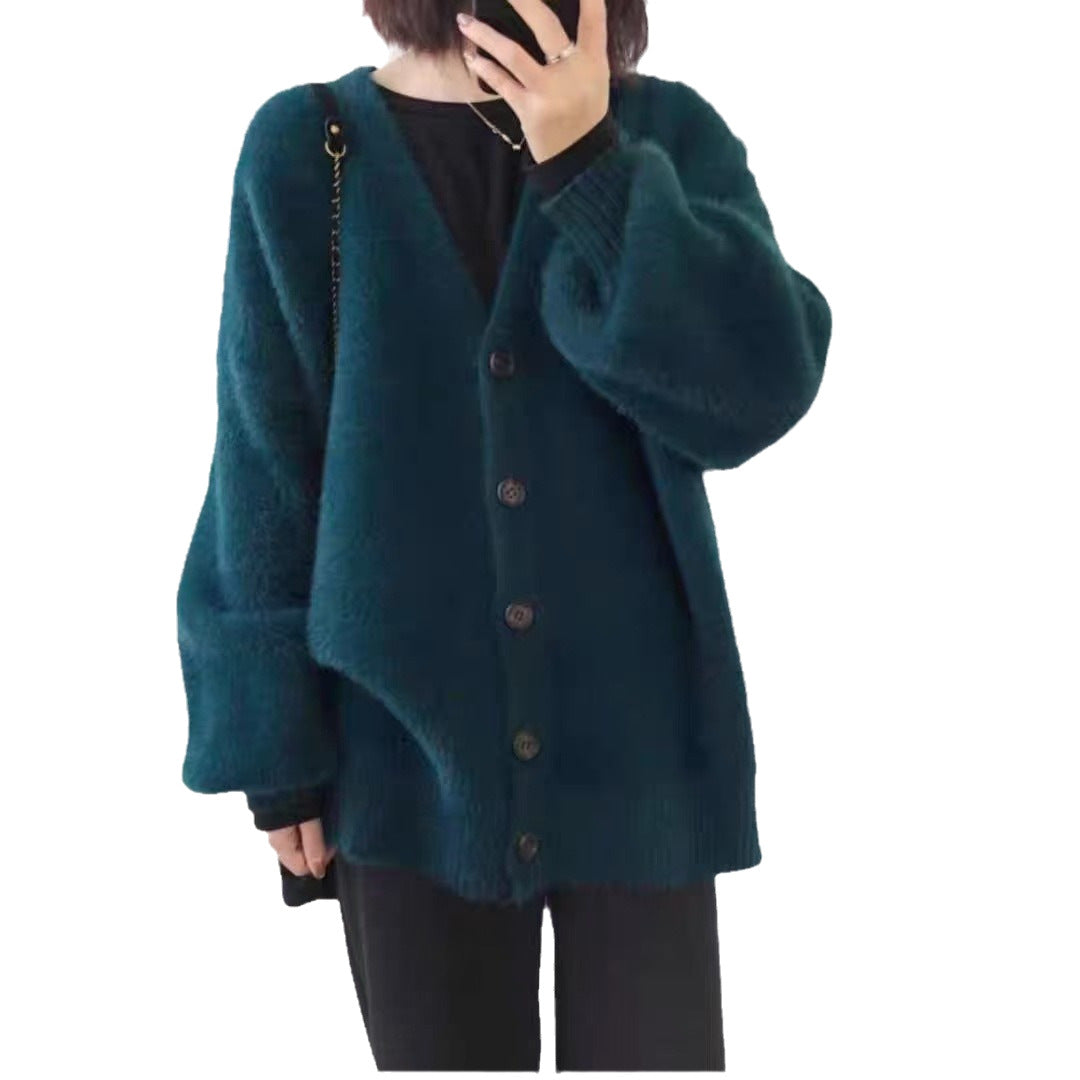 Women's Loose Casual Inner Match Long Sleeve Cardigans