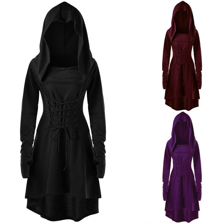 Women's Solid Color Holiday Performance Long Sleeve Dress