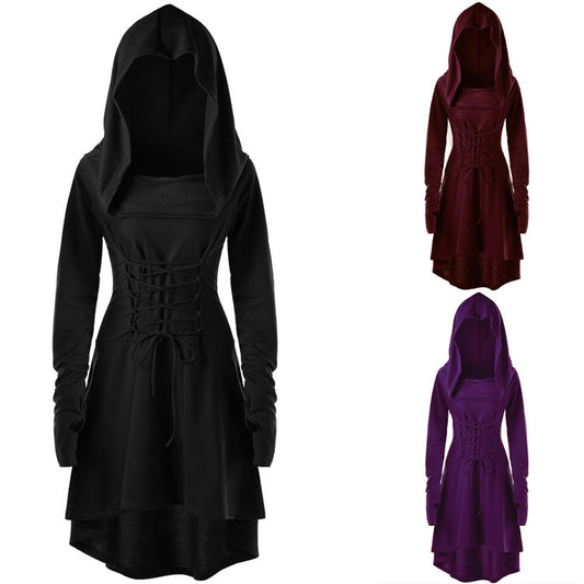Women's Solid Color Holiday Performance Long Sleeve Dress