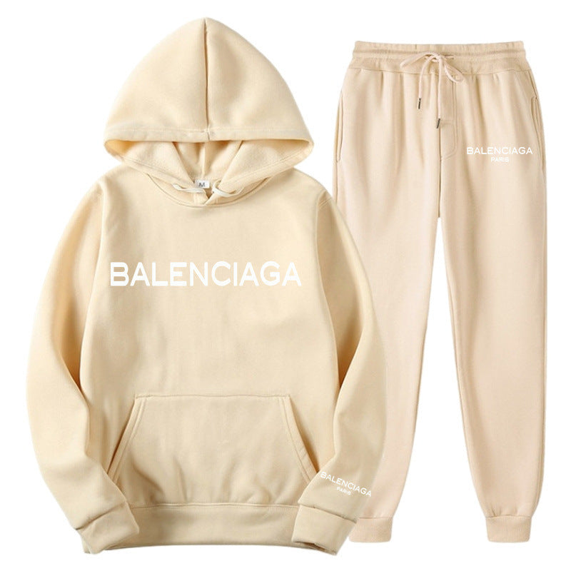Women's & Men's Trendy Letters High Street Loose Fleece Suits