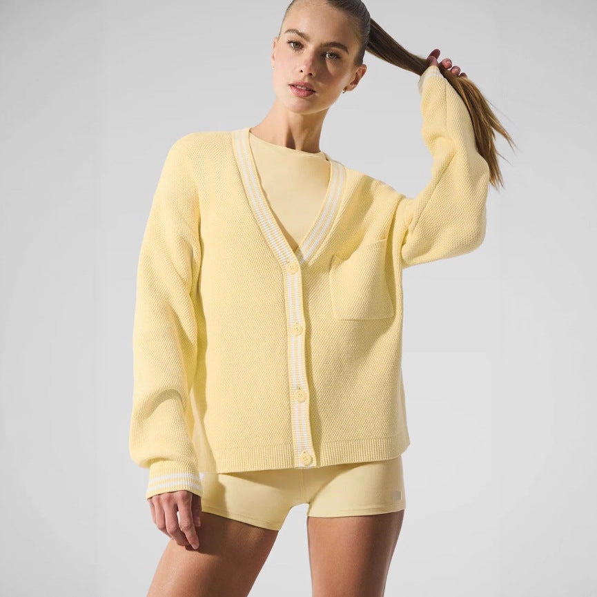 Women's Luxury Knitted Solid Color Loose Leisure Knitwear