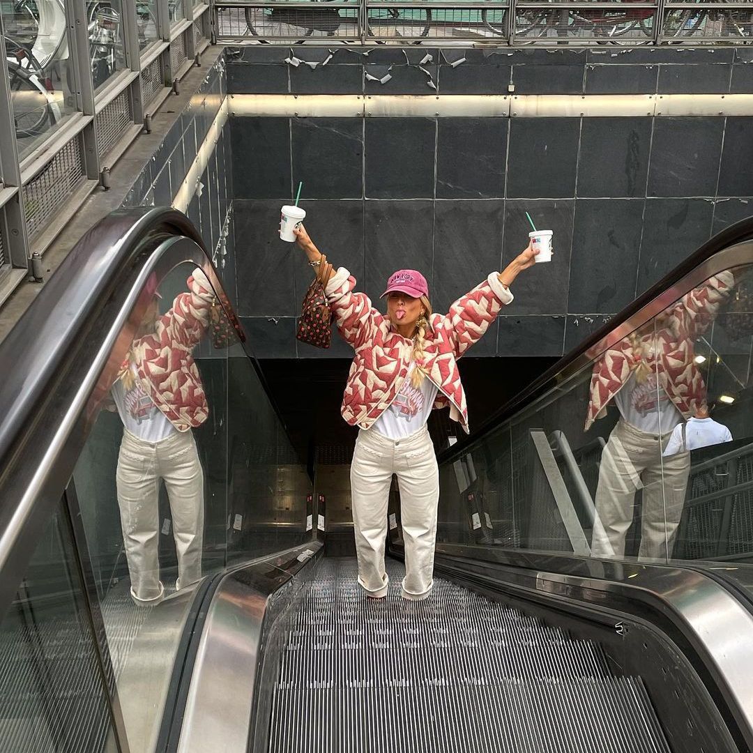 Beautiful Printed Stream Cotton Geometric Bomber Coats