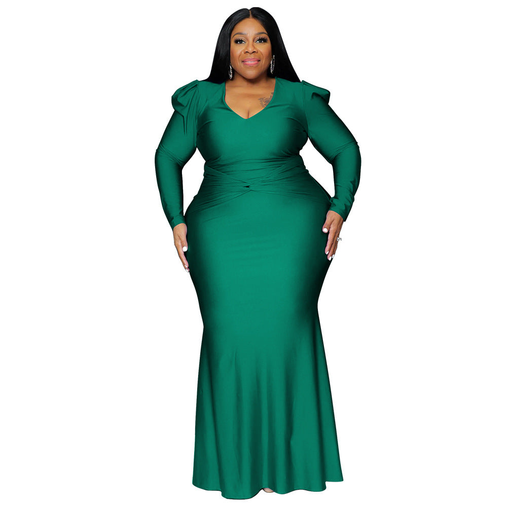 Women's Large Sexy Dress Nightclub Formal Solid Dresses