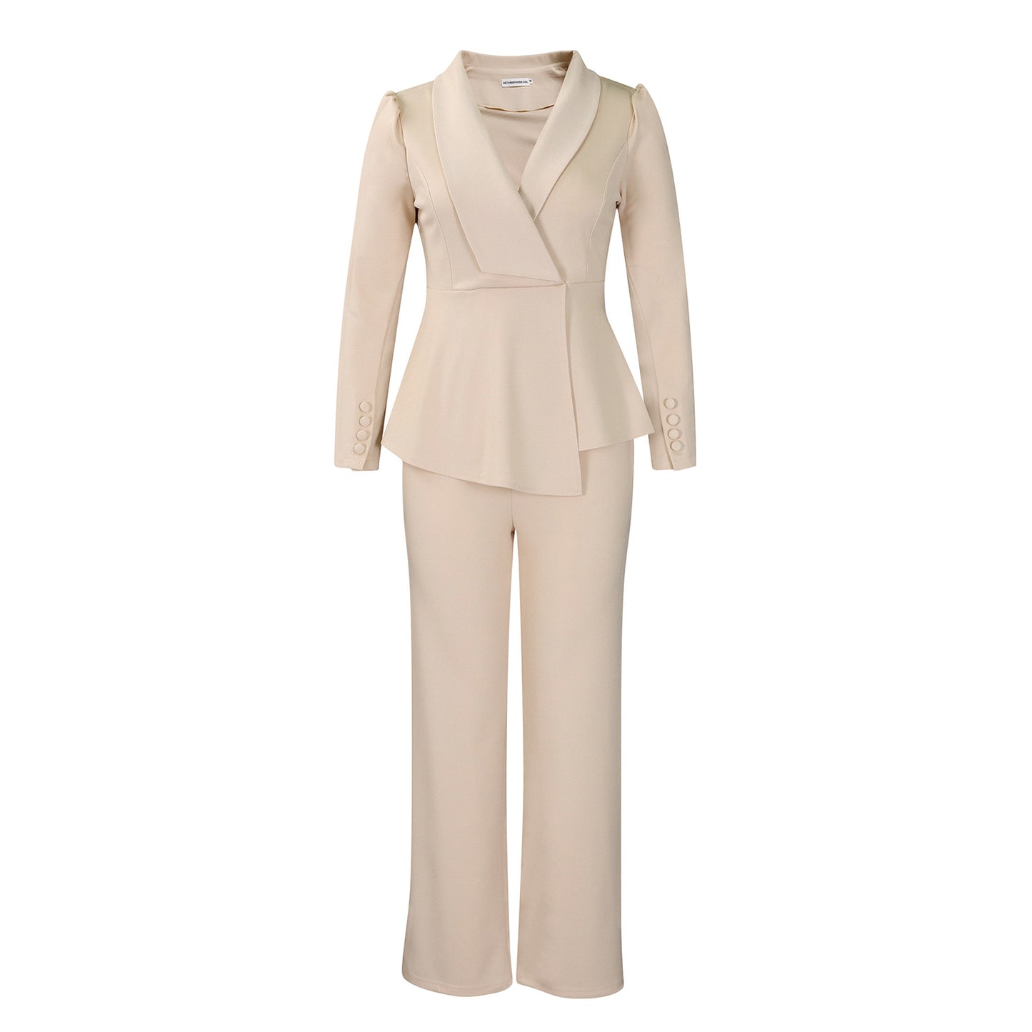 Women's Winter Fashion Elegant Ruffle Wide Leg Suits