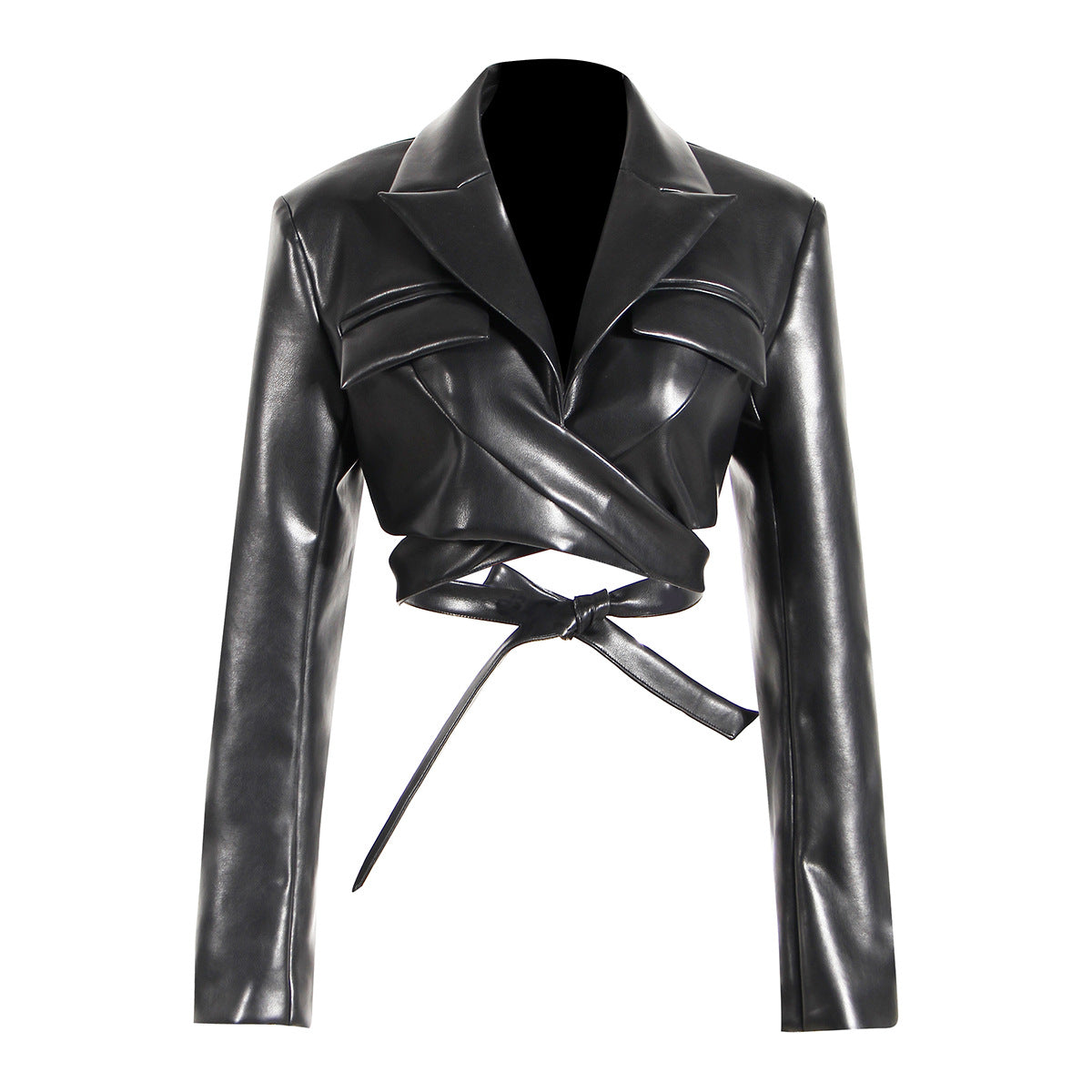 Women's Queen Style Small Full Open Cross Blazers